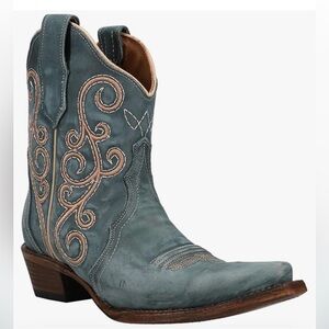 NIB Corral Boots Womens Ld Distressed Triad Snip Toe Casual Boots Ankle